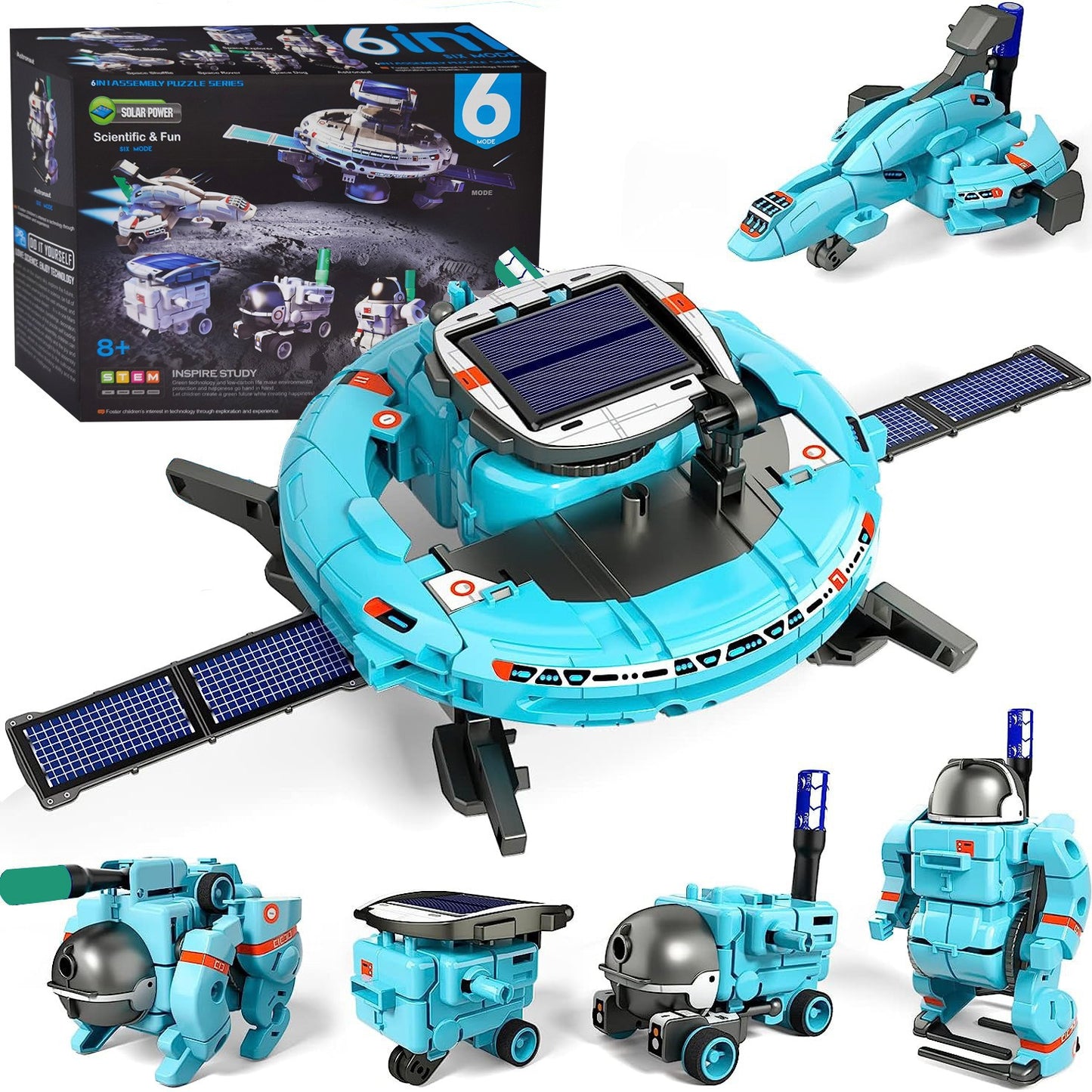 6-in-1 STEM ソーラー ロボット キット