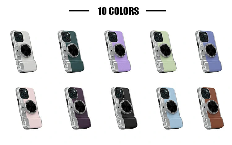カメラ型マグネット式スマホケース