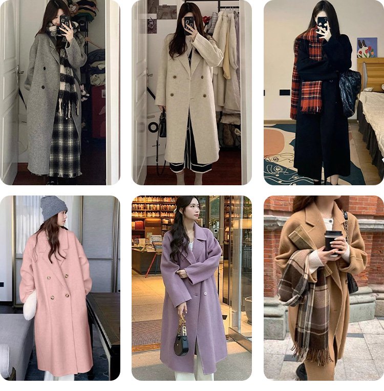 ロング丈カシミアコート