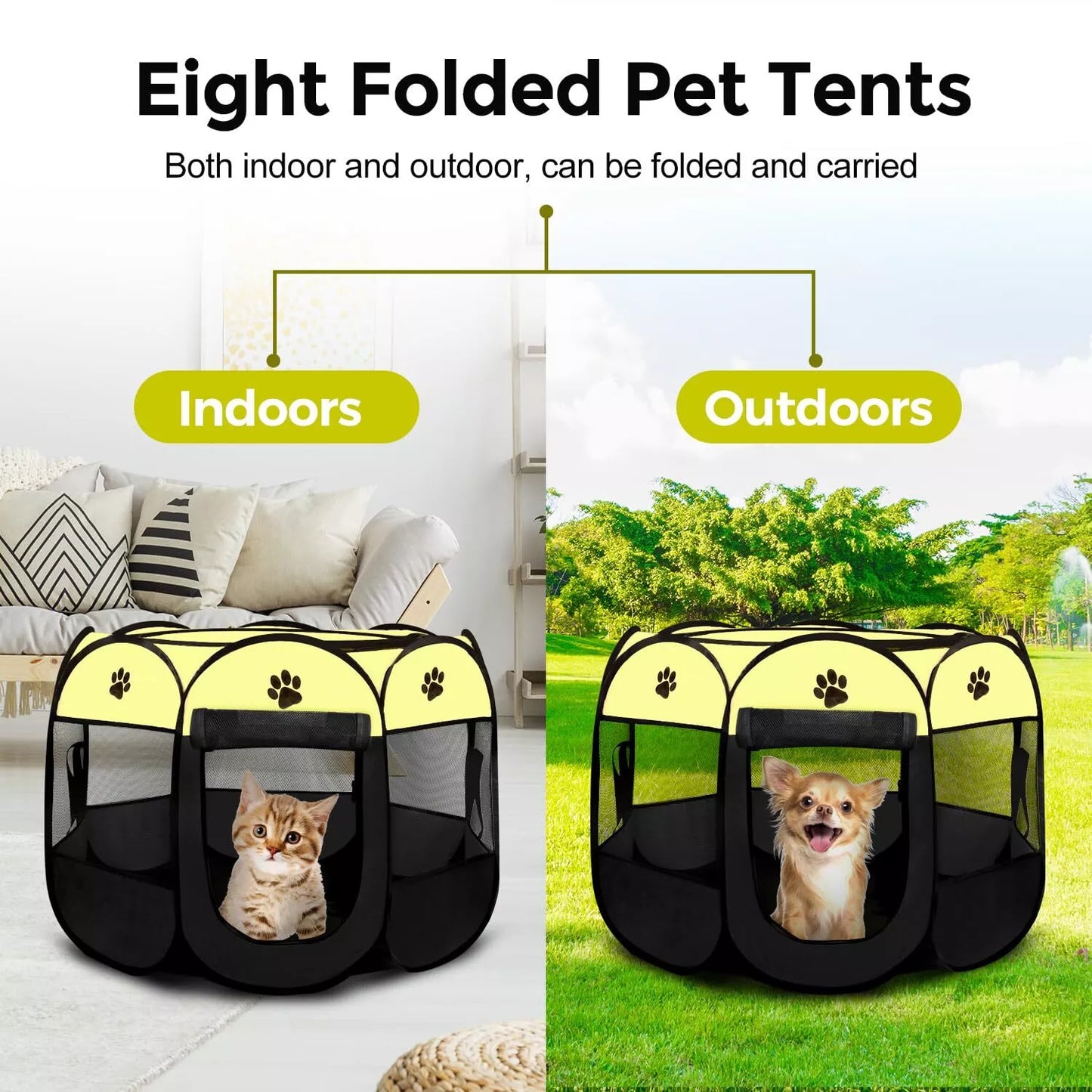 新しい犬猫用折りたたみテント