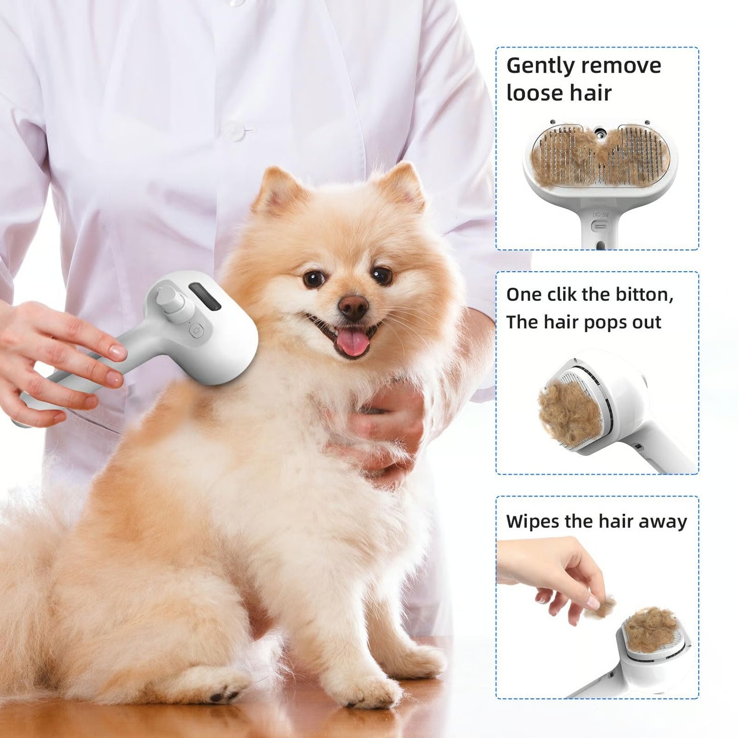 ✨1つ買うと1つ無料💥ペット用スプレー除毛コーム🐶