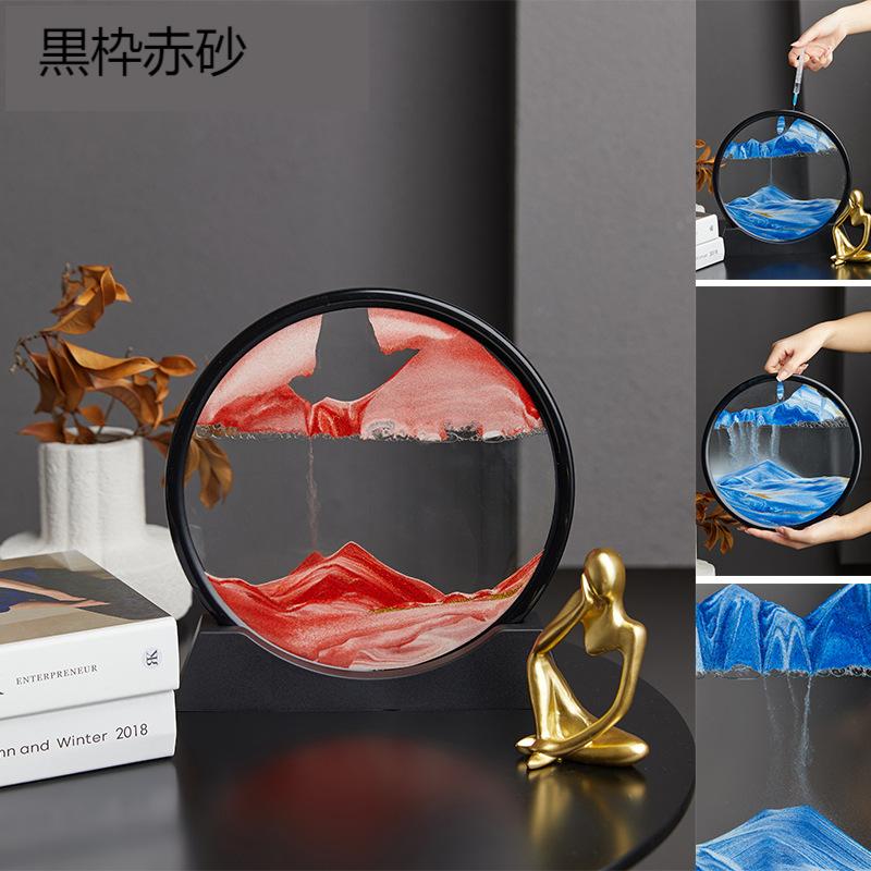 3D砂時計深海の砂のシーン