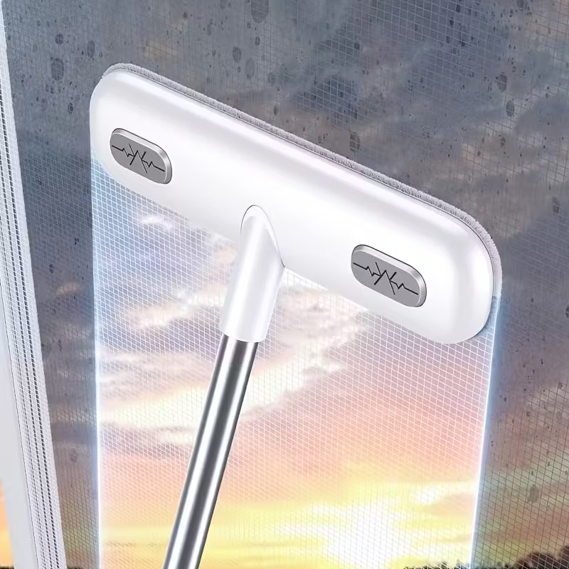 魔法の窓掃除ブラシ、伸縮式ハンドル、スクリーン掃除ツール、再利用可能なペットの毛取り、家庭用ドアと窓掃除ブラシ、掃除用品、掃除ツール、ハロウィン/クリスマスギフト