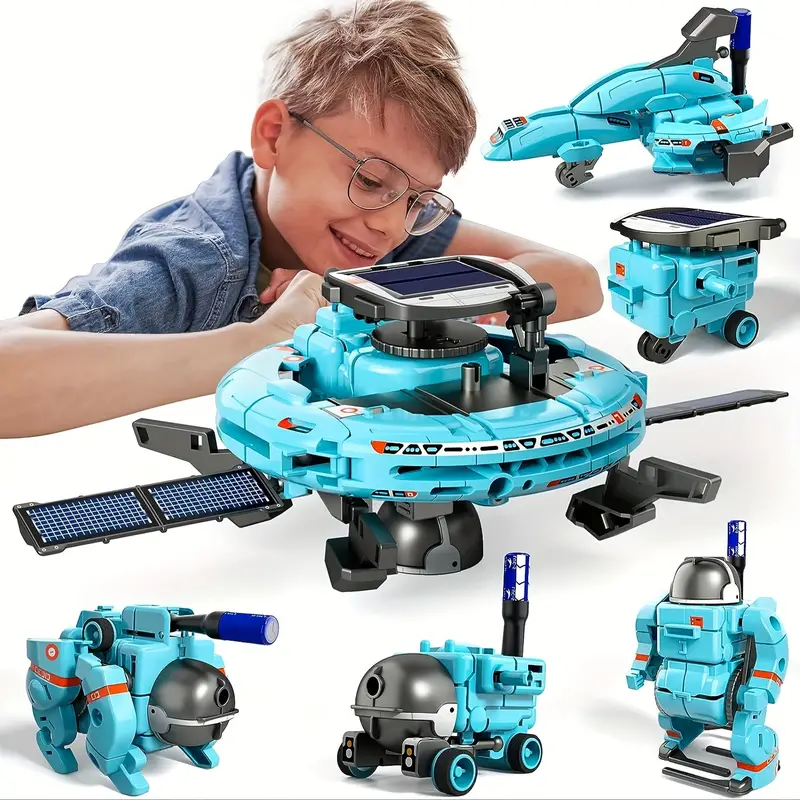 6-in-1 STEM ソーラー ロボット キット