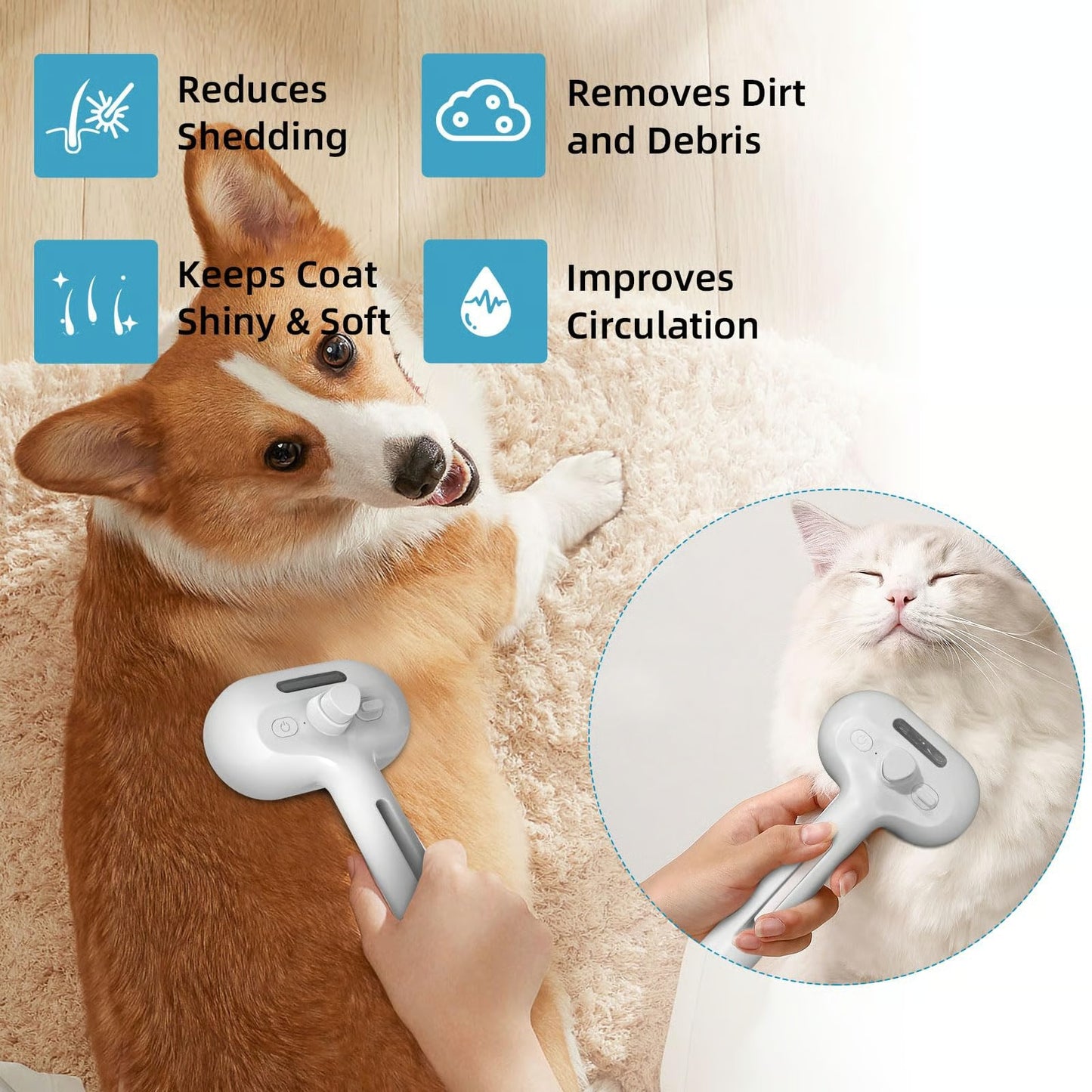 ✨1つ買うと1つ無料💥ペット用スプレー除毛コーム🐶