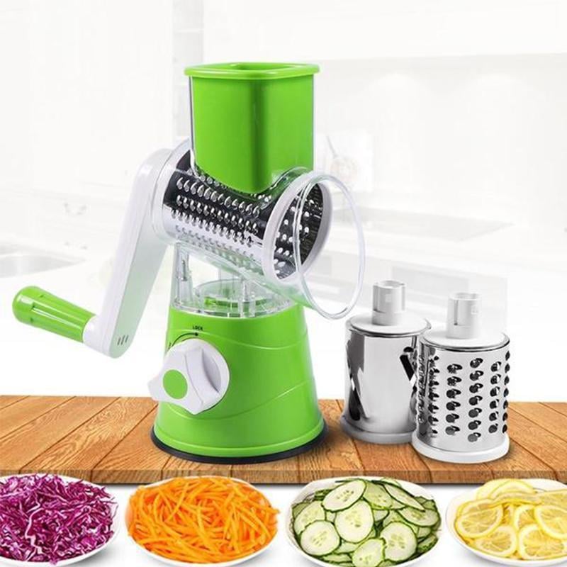 🥳3-in-1 回転チーズおろし器野菜スライサー
