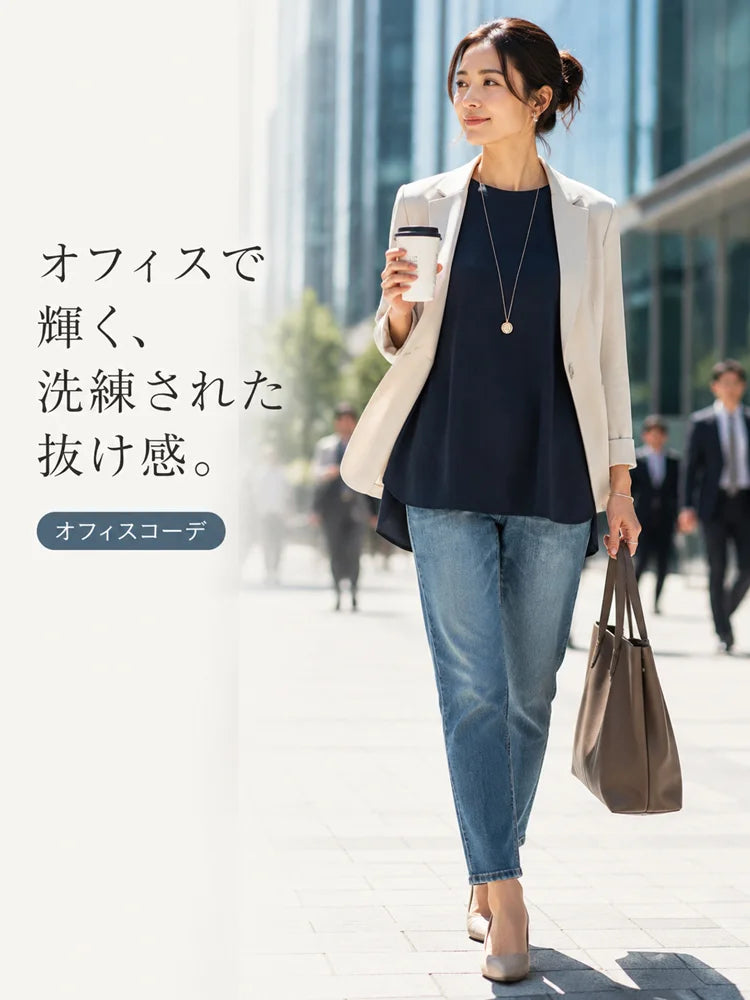 【3年連続No.1】着るだけでストンと華奢見え!極上の肌触り カシミヤ混 万能ストレッチ長袖シャツ
