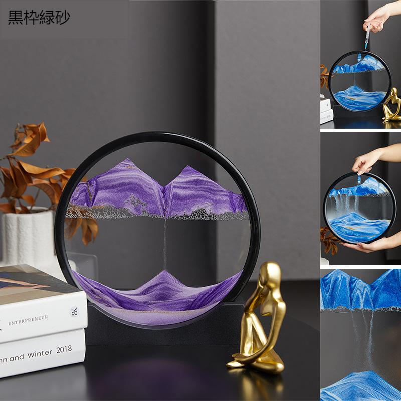 3D砂時計深海の砂のシーン
