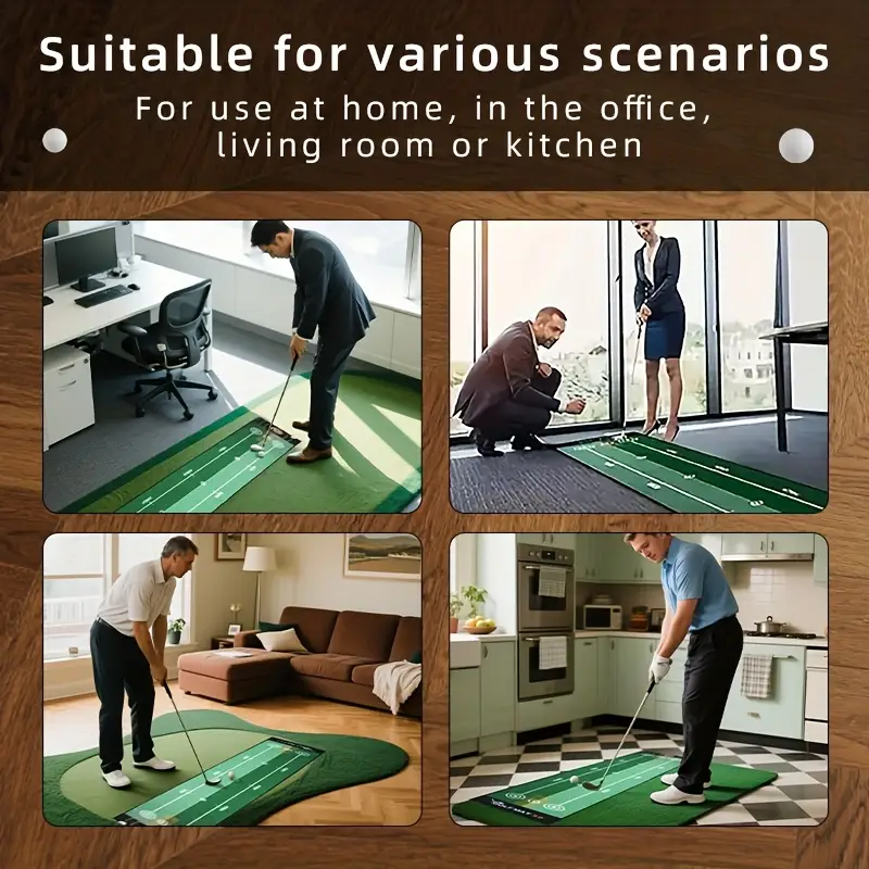 50cm x 300cm ゴルフトレーニングマット 滑り止め加工 | 自宅/屋外練習用屋内パッティンググリーンカーペット - あらゆるスキルレベルに対応、パーティー、チームビルディング、様々な屋内外アクティビティに最適