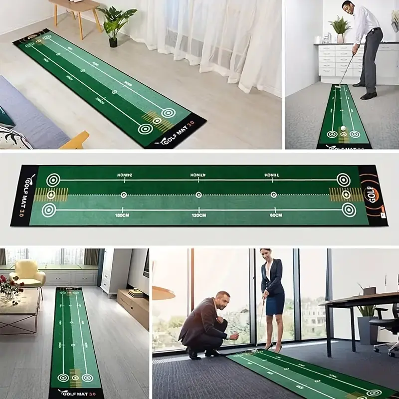 50cm x 300cm ゴルフトレーニングマット 滑り止め加工 | 自宅/屋外練習用屋内パッティンググリーンカーペット - あらゆるスキルレベルに対応、パーティー、チームビルディング、様々な屋内外アクティビティに最適
