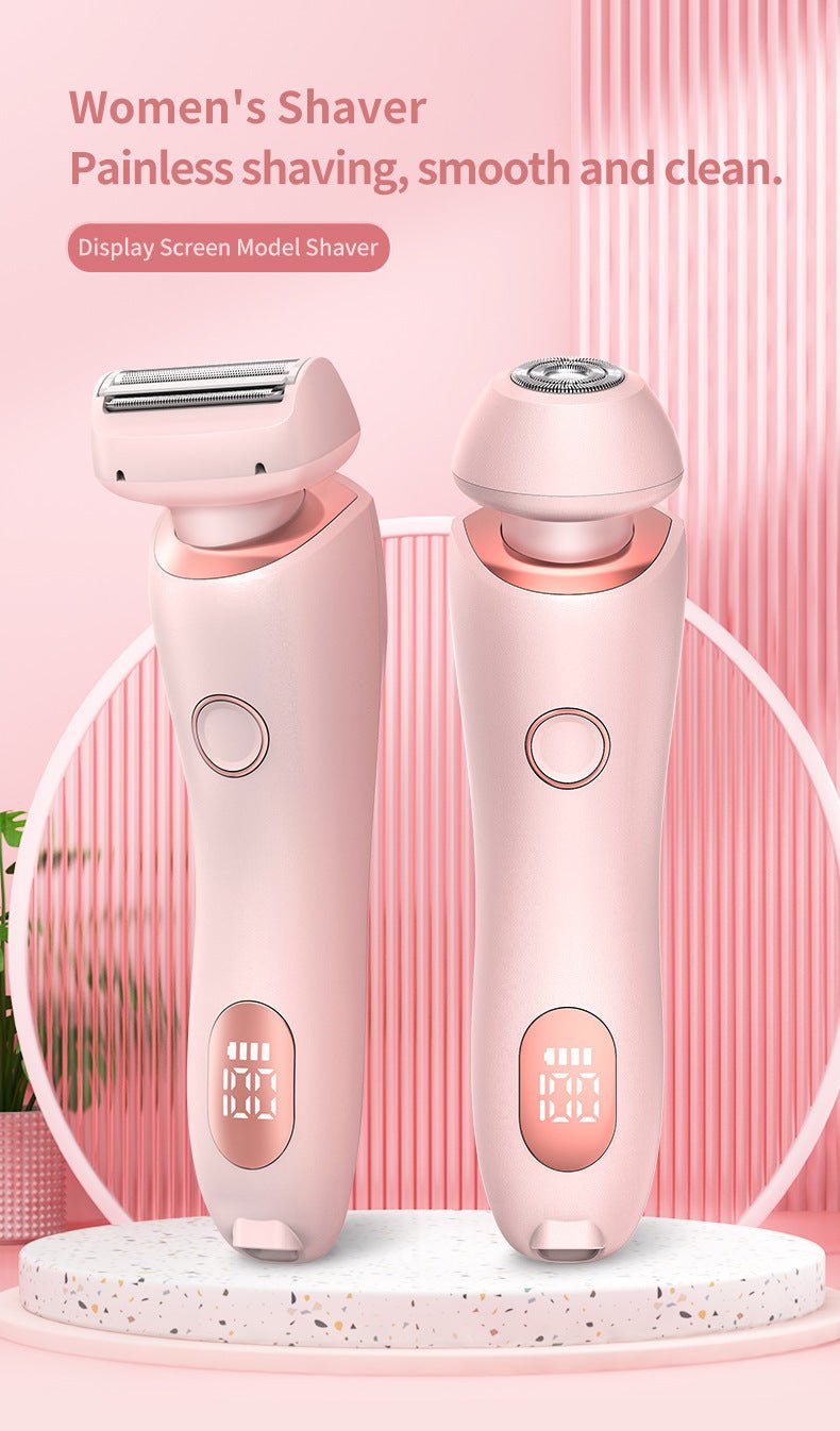 ダブルヘッド電気シェーバー、全身アーティファクト脇毛・脚毛トリマー