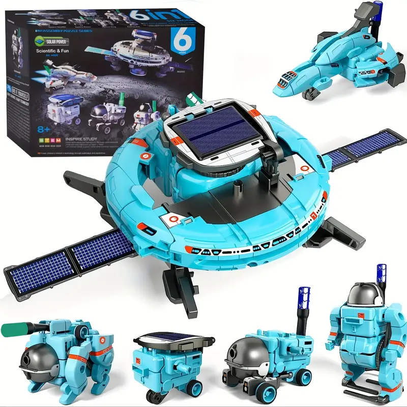 6-in-1 STEM ソーラー ロボット キット