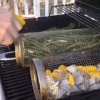 ホットセール 49% オフ 🔥 ローリング BBQ バスケット