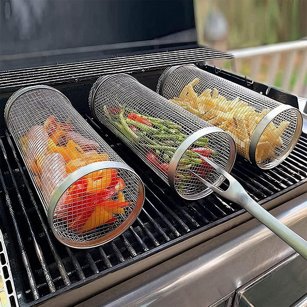 ホットセール 49% オフ 🔥 ローリング BBQ バスケット