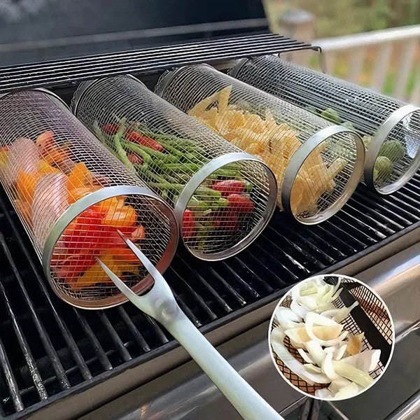 ホットセール 49% オフ 🔥 ローリング BBQ バスケット