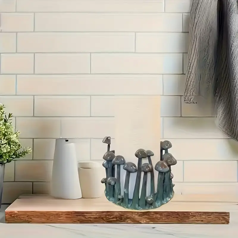 マッシュルーム柄ペーパータオルホルダー