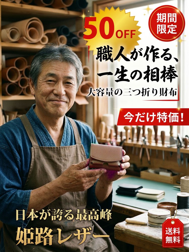 【手のひらサイズ】ガバッと開く驚きの収納力！最高級イタリア本革ミニ財布