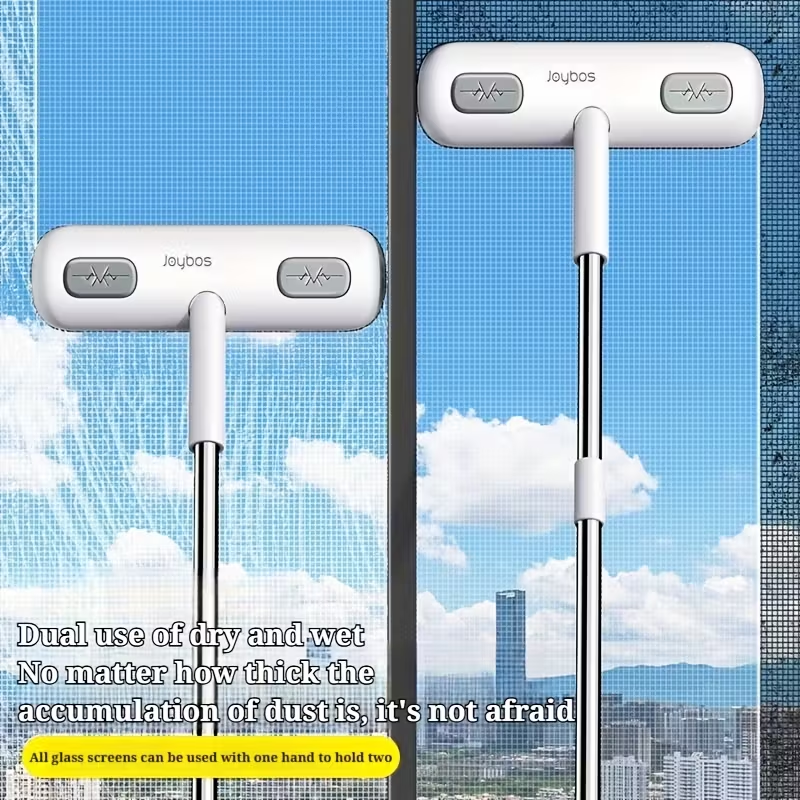 魔法の窓掃除ブラシ、伸縮式ハンドル、スクリーン掃除ツール、再利用可能なペットの毛取り、家庭用ドアと窓掃除ブラシ、掃除用品、掃除ツール、ハロウィン/クリスマスギフト