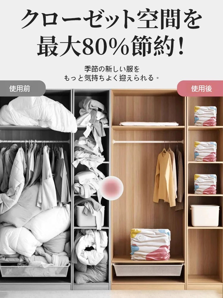 空気入れ不要の3D圧縮バッグ！ダウン製品のロフトを効果的に保護します。送料無料、品質保証付き。