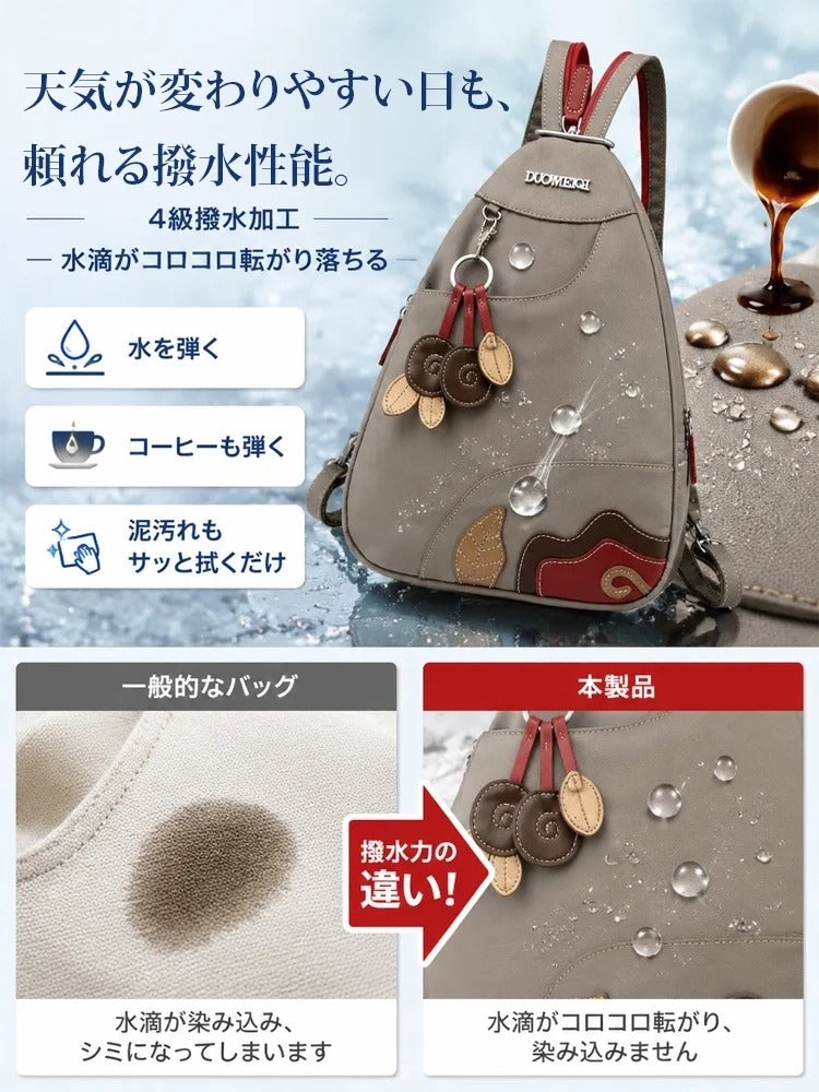 盗難防止、防水性、高性能、高密度マイクロファイバー生地を使用した、プロモーションスタイルのレディースファッションバッグ