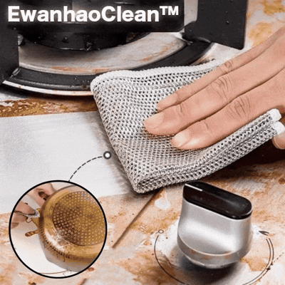 10個購入で10個無料！｜EwanhaoClean™｜多目的二重構造オーバーロック金属ワイヤークロス。頑固な汚れを効果的に落とします。【キャンペーン最終日】