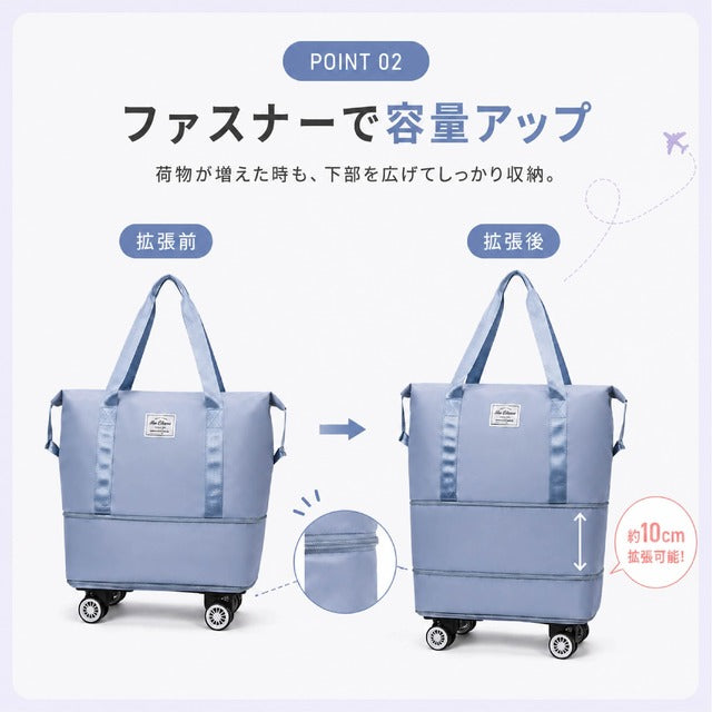 大容量40L、60L、80L、4ベイ以上に拡張可能、取り外し可能なキャスター付きボストンバッグ
