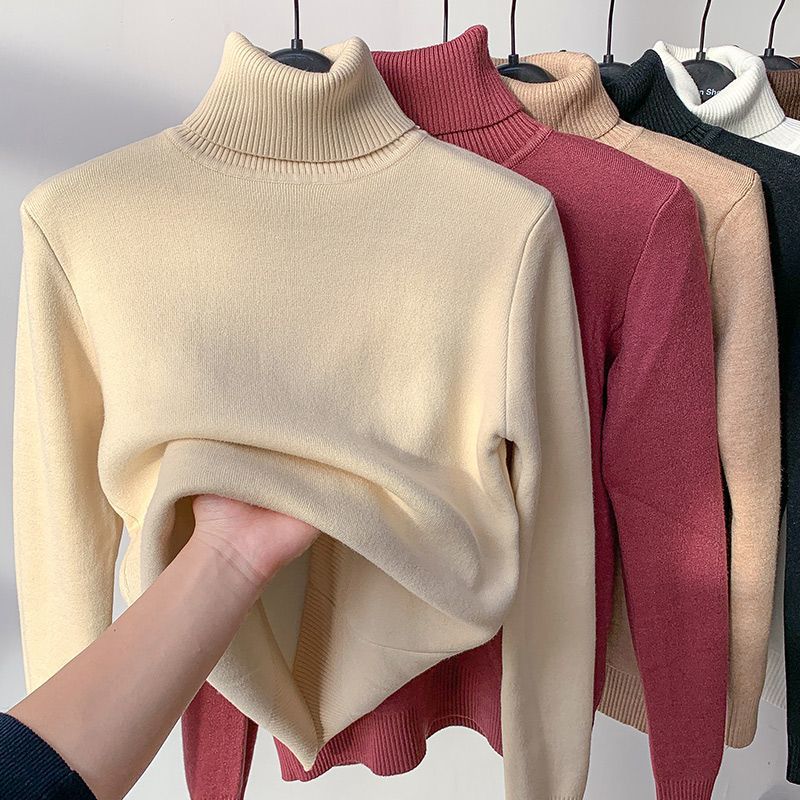 🎅セール49%OFF🎁冬用フリース厚手ニットボトムシャツ