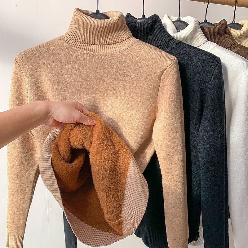 🎅セール49%OFF🎁冬用フリース厚手ニットボトムシャツ