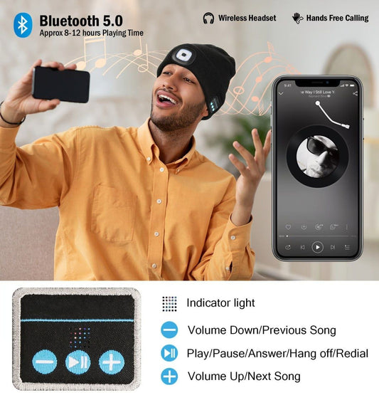 ❤️‍🔥ホットセール 49%OFF 🔥 3イン1機能 Bluetooth ビーニー