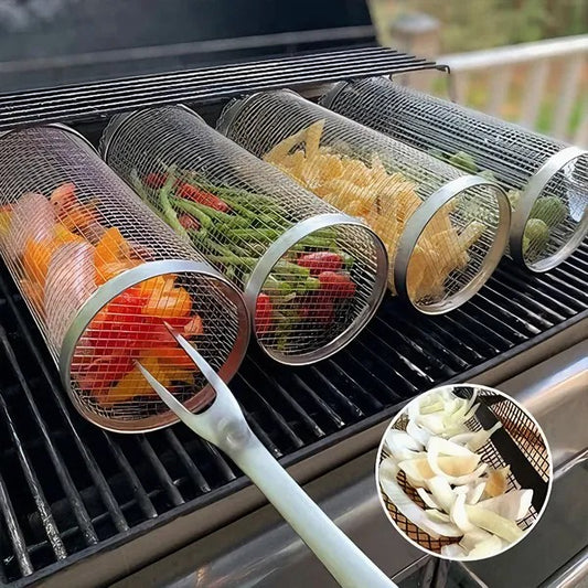 ホットセール 49% オフ 🔥 ローリング BBQ バスケット